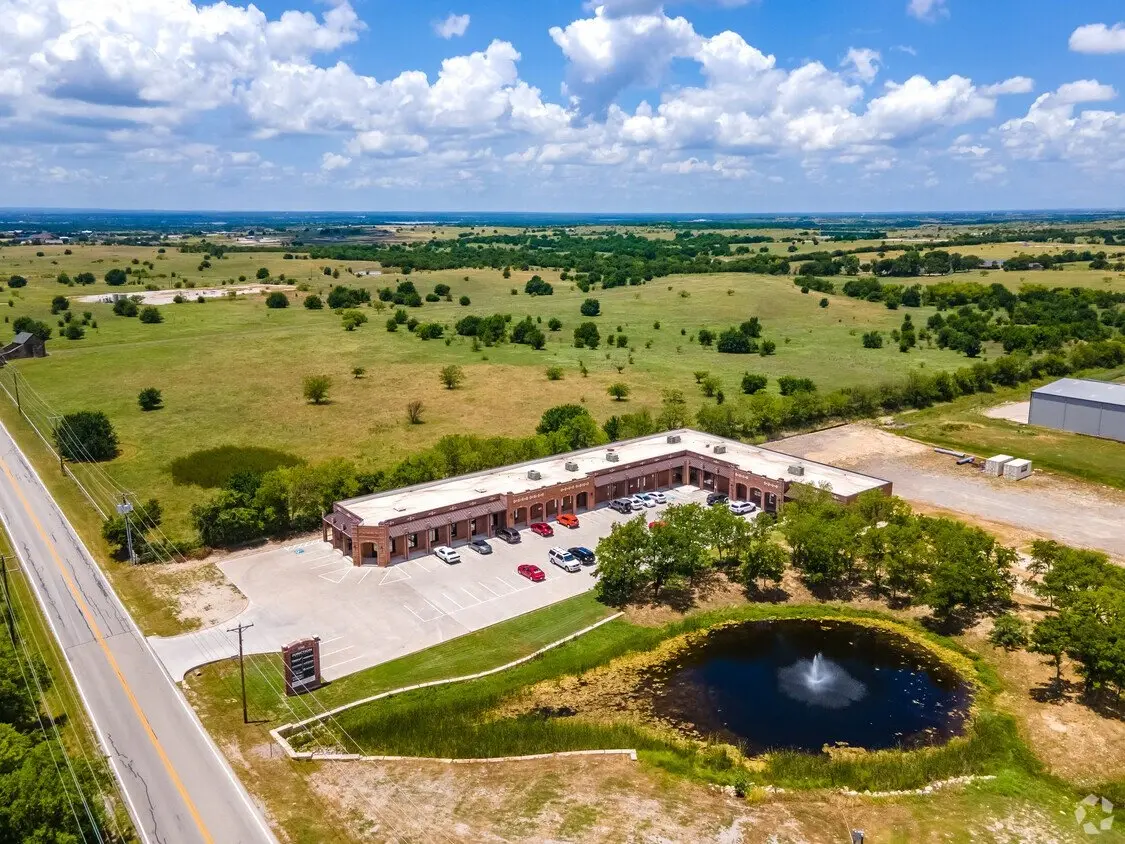 Aerial view of the Peden Yards property and surrounding area
