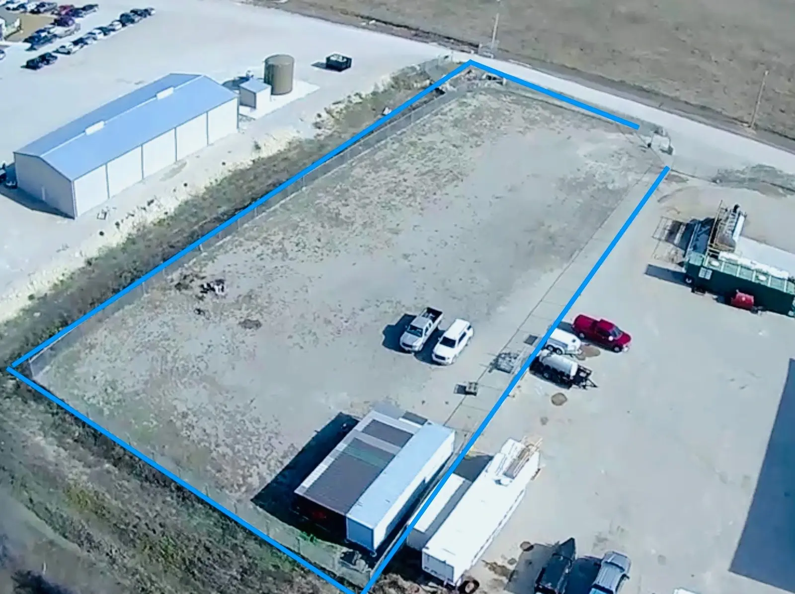 Industrial Yard Aerial View