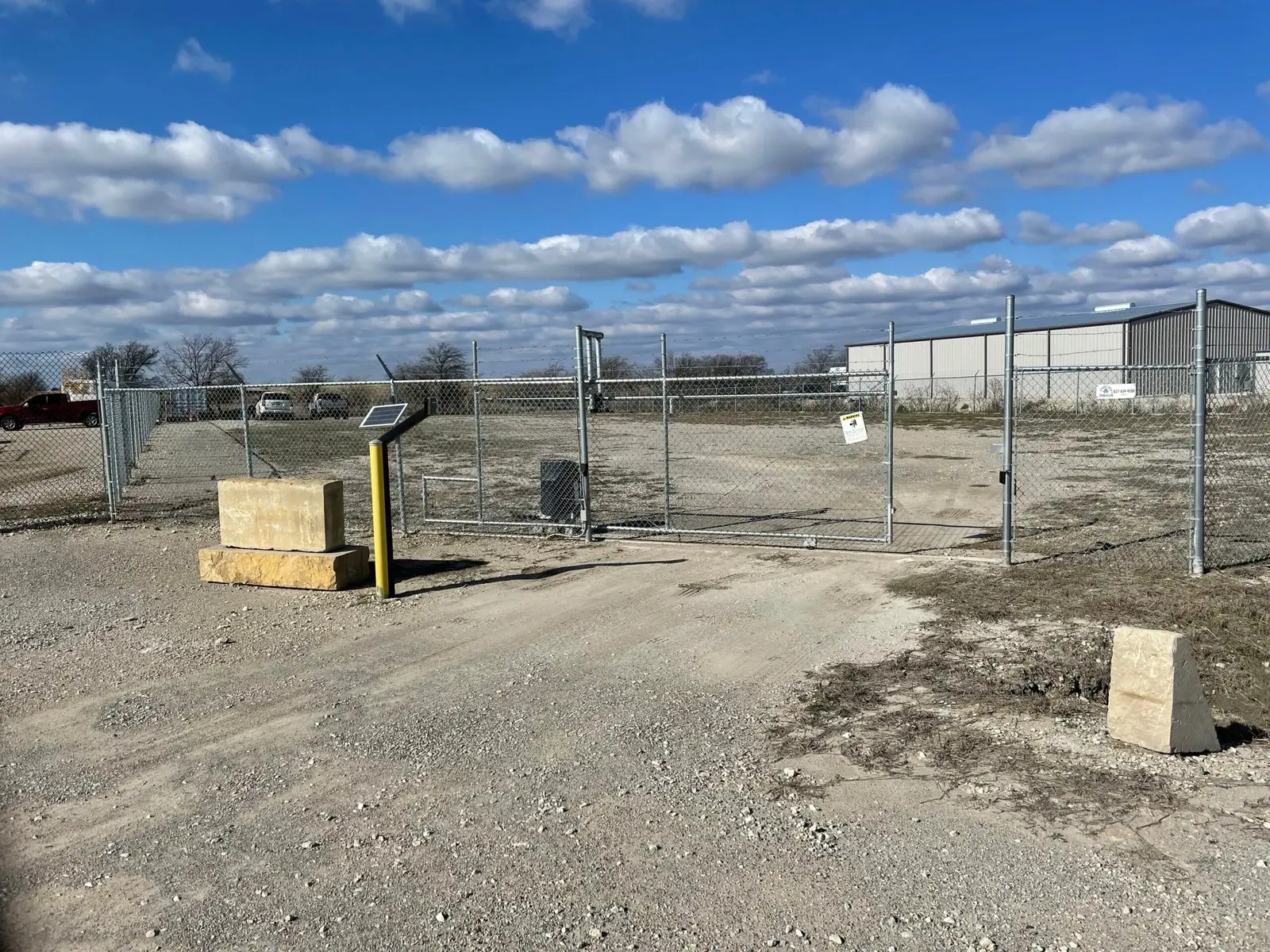Industrial Yard Secured Entrance